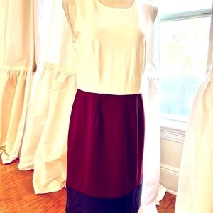 Banana Republic sz 4 three tone color block dress